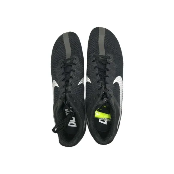 Nike Zoom Rival Track &amp; Field Distance Spikes DC8725-001 Black Silver Men's 8.5