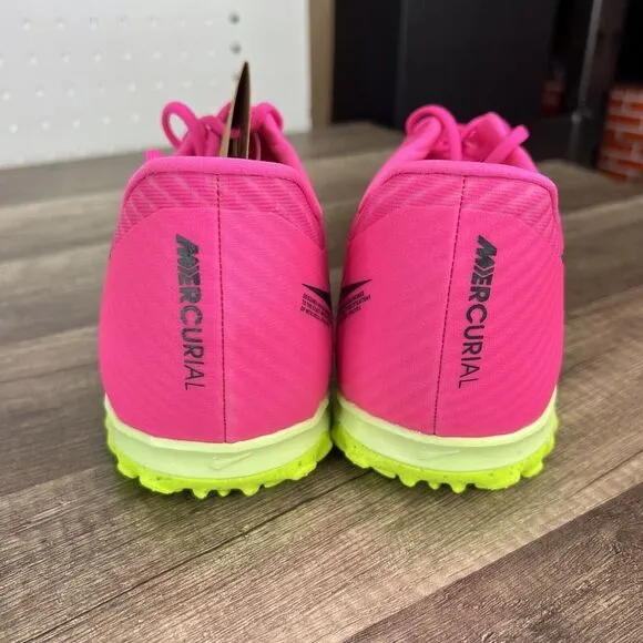 Nike Zoom Vapor 15 Academy Turf Soccer Shoes DJ5635 605 Mercurial Pink Mens 11.5