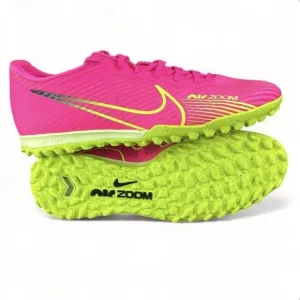 Nike Zoom Vapor 15 Academy Turf Soccer Shoes DJ5635 605 Mercurial Pink Mens 11.5