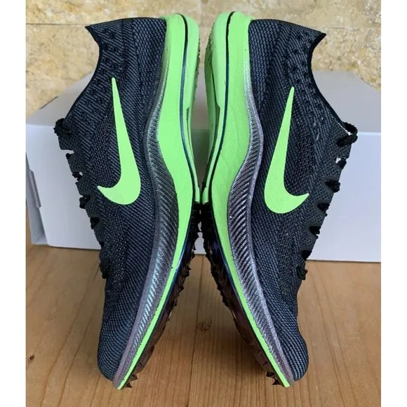 Nike ZoomX DragonFly Black Lime Blast Spike Track Shoes Men Sz 4 W5.5 CV0400-001