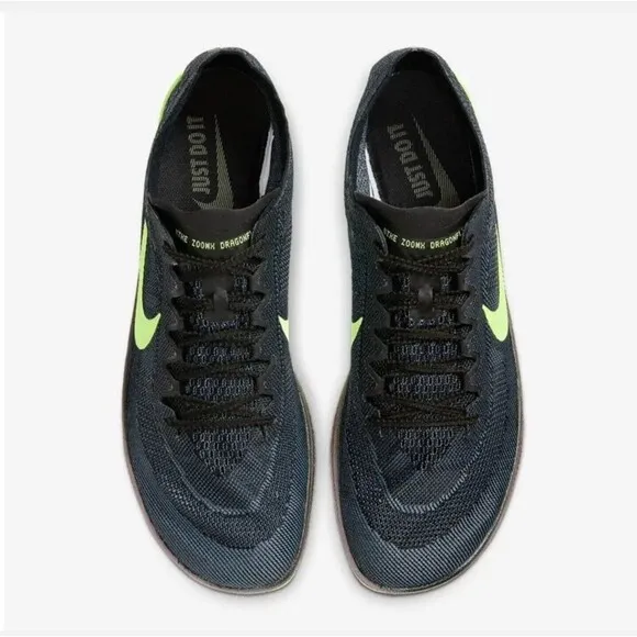 Nike ZoomX DragonFly Black Lime Blast Spike Track Shoes Men Sz 4 W5.5 CV0400-001