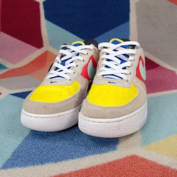 Nike Air Force 1 Low GS Multi Color  Sneakers FN7818-100 Youth Size 7 US