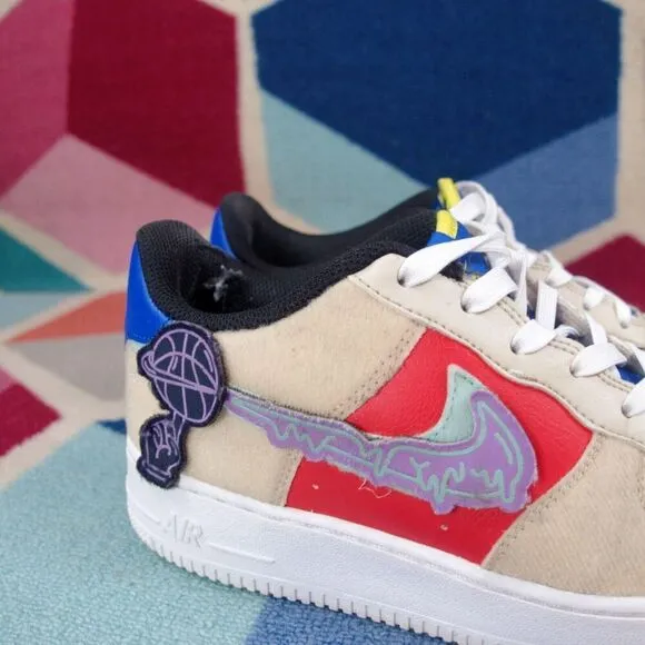 Nike Air Force 1 Low GS Multi Color  Sneakers FN7818-100 Youth Size 7 US