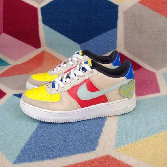 Nike Air Force 1 Low GS Multi Color  Sneakers FN7818-100 Youth Size 7 US