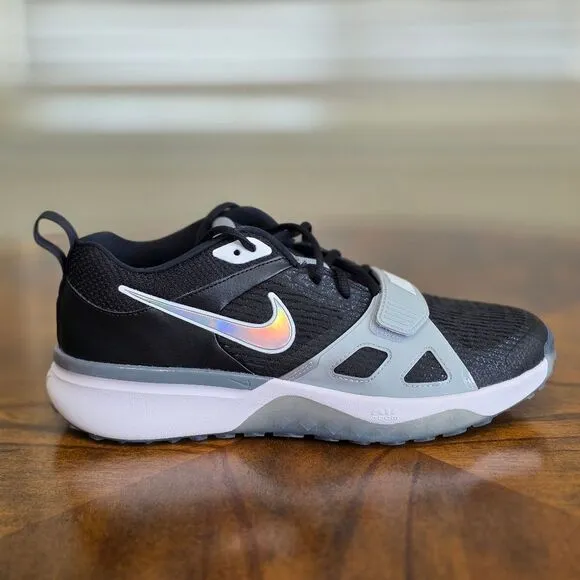 Nike Air Zoom Diamond Elite Turf Baseball Shoes Men's 10.5 Black Grey DZ0503-001
