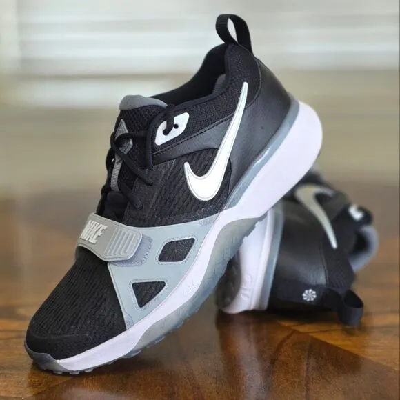 Nike Air Zoom Diamond Elite Turf Baseball Shoes Men's 10.5 Black Grey DZ0503-001