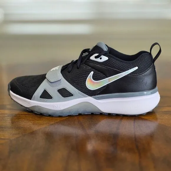 Nike Air Zoom Diamond Elite Turf Baseball Shoes Men's 10.5 Black Grey DZ0503-001