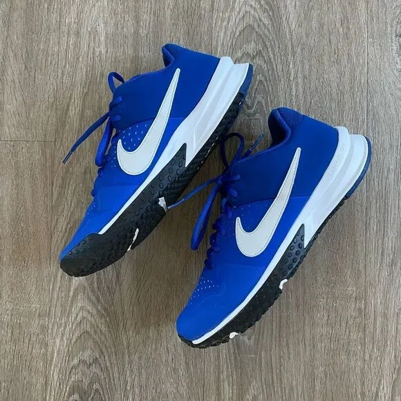 Nike Alpha Hurache Varsity TF Turf Shoes Blue, Size 7.5