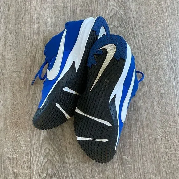 Nike Alpha Hurache Varsity TF Turf Shoes Blue, Size 7.5