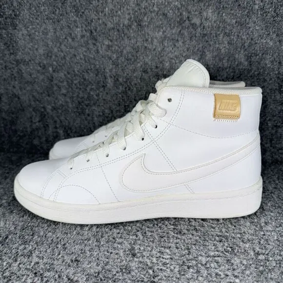 Nike Court Royale 2 Mid Womens 9.5 Shoes White Athletic Sneakers