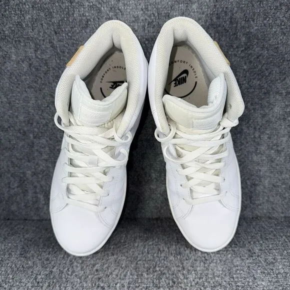 Nike Court Royale 2 Mid Womens 9.5 Shoes White Athletic Sneakers