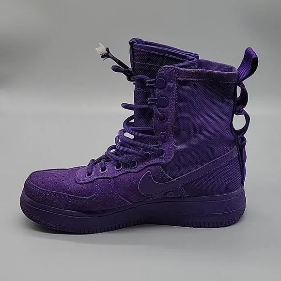 Nike SF Air Force 1 High Court Purple Youth Shoes Shoes Size 4 884024-500
