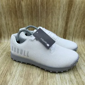 Nobull Turf Trainer Women's Size 10 Men's Size 8.5 White Grey Shoes Sneakers NEW