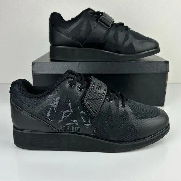 NWB Nordic Lifting Men’s MEGIN Powerlifting Black Weightlifting Shoes - 11