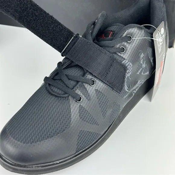 NWB Nordic Lifting Men’s MEGIN Powerlifting Black Weightlifting Shoes - 11