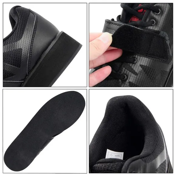 NWB Nordic Lifting Men’s MEGIN Powerlifting Black Weightlifting Shoes - 11