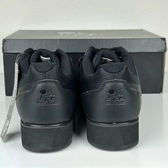 NWB Nordic Lifting Men’s MEGIN Powerlifting Black Weightlifting Shoes - 11