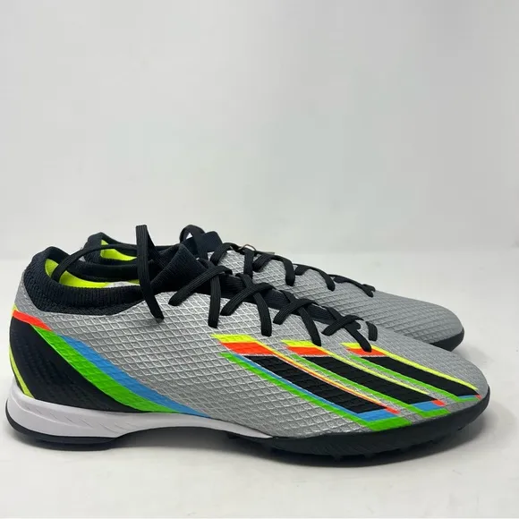 NWT Adidas Mens Speedportal.3 Turf Silver Cleat Soccer