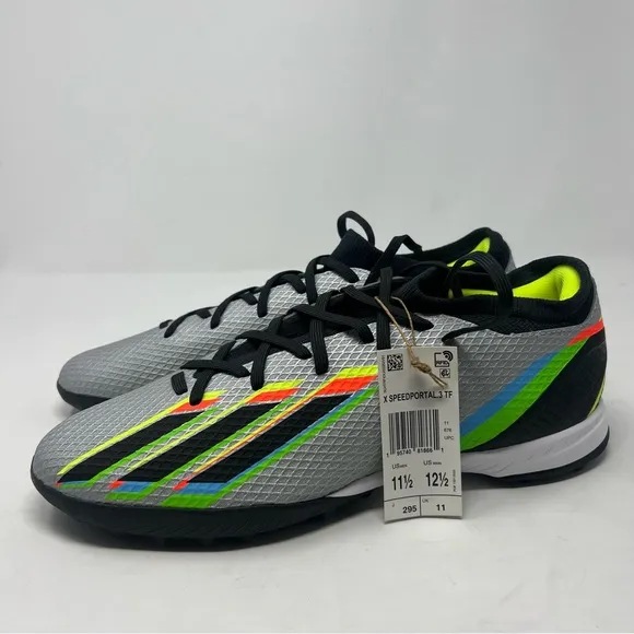 NWT Adidas Mens Speedportal.3 Turf Silver Cleat Soccer