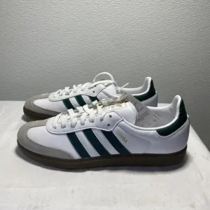 NWT Adidas Originals Samba OG Low Top White Leather Sneaker Mens Size 9