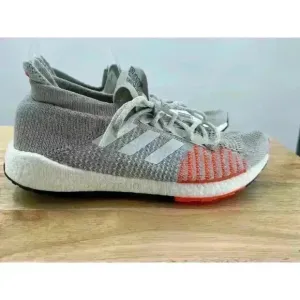 NWT Adidas PulseBoost HD Running Sneakers Ws Sz 8 Gray &amp; Coral Athletic Training