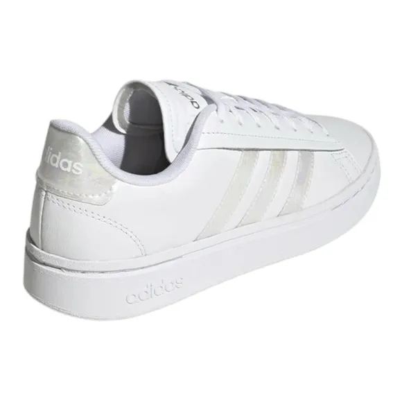 NWT Adidas Women’s Grand Court Alpha Sneakers in White/Irridescent Sz 11