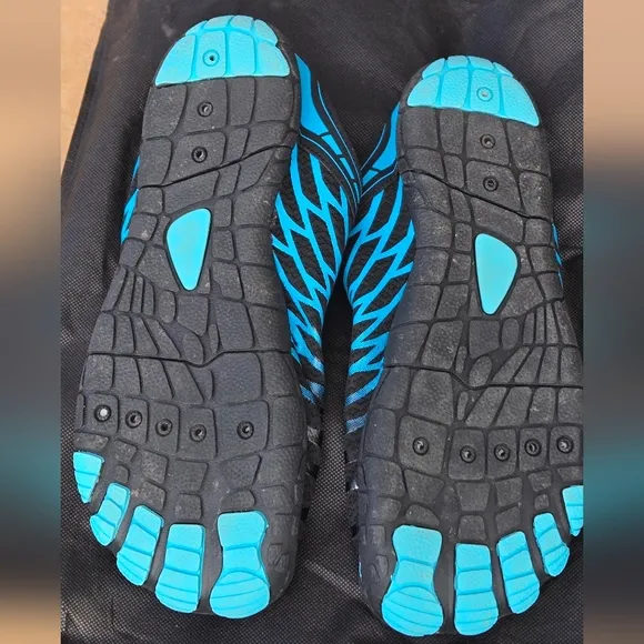 NWT HIKE Lorax Pro Barefoot Shoes Black Blue Unisex Mens Sz12 Womens Sz 14