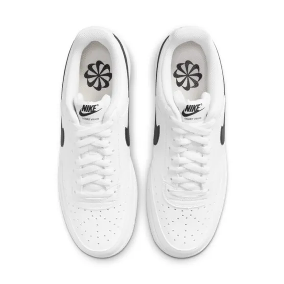 NWT Nike Men's Court Vision Low Next Nature Shoes Sneaker, White/Black-Size 13