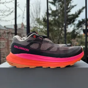 NWT Salomon Ultra Glide 2 Sneakers Women's Trail Running Shoes Black Pink
