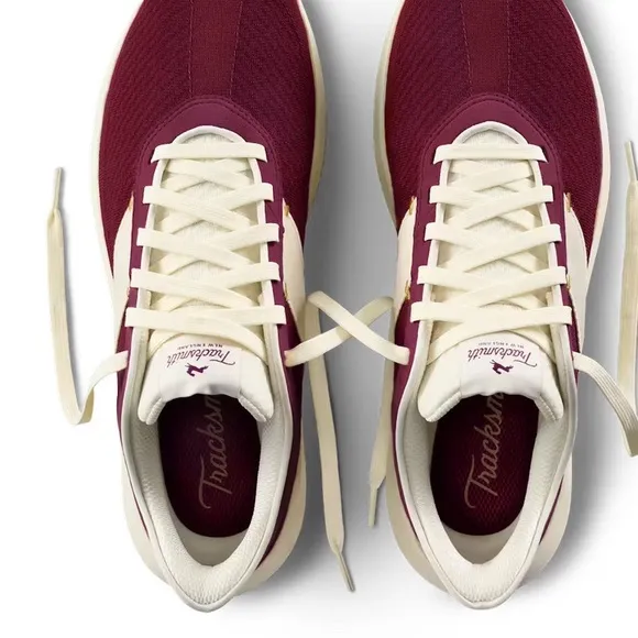 NWT Tracksmith Elite Runner Unisex running shoe in Wine &amp; Ivory size 9.5 W, 8 M