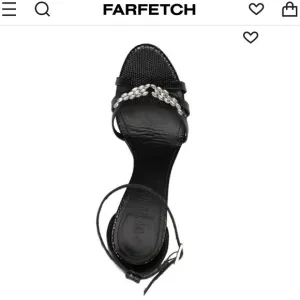 NWT ZADIG and VOLTAIRE Leather Amee Crystal Wing Court Shoe Strappy heel Sandal