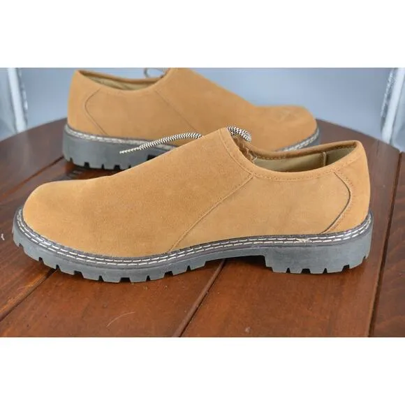 Oktoberfest Shoes Men 10 Tan German Costume Lederhosen Bavarian Traditional