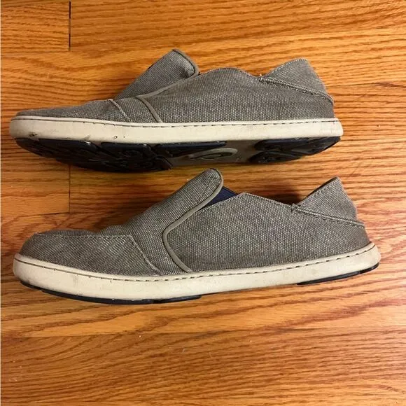 OluKai Men's Nohea Lole Casual Shoes Size 9 Clay Trench Blue
