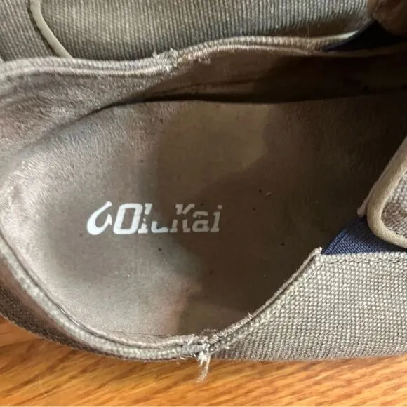 OluKai Men's Nohea Lole Casual Shoes Size 9 Clay Trench Blue