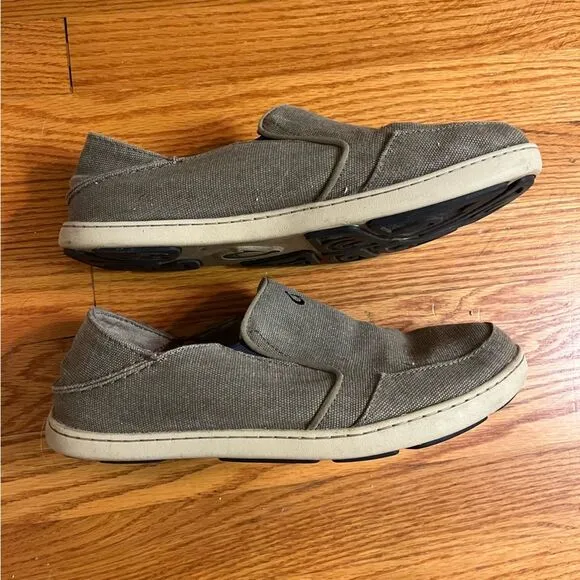 OluKai Men's Nohea Lole Casual Shoes Size 9 Clay Trench Blue