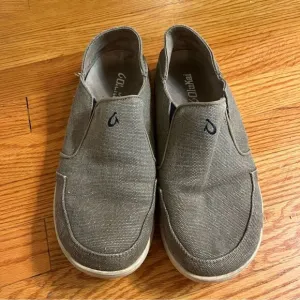 OluKai Men's Nohea Lole Casual Shoes Size 9 Clay Trench Blue