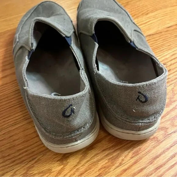 OluKai Men's Nohea Lole Casual Shoes Size 9 Clay Trench Blue