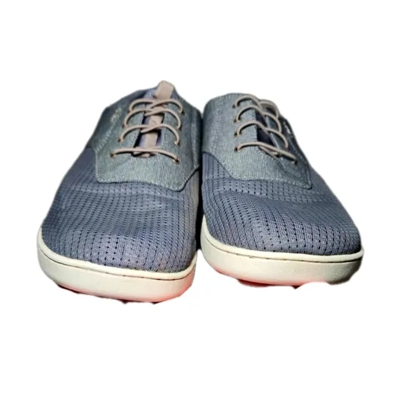 OluKai Men’s Nohea Moku No Tie Boat Shoes In Charcoal / Clay 13