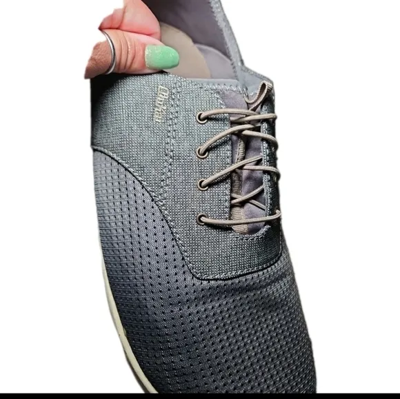 OluKai Men’s Nohea Moku No Tie Boat Shoes In Charcoal / Clay 13