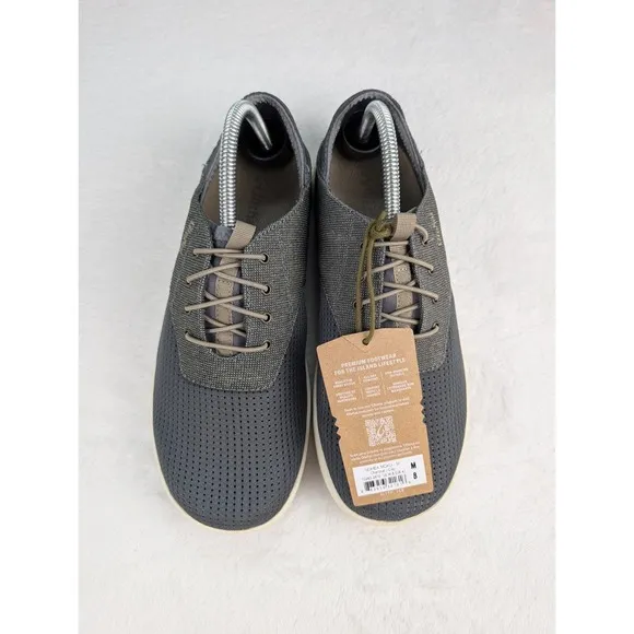 Olukai Nohea Moku Shoes Mens sz 8 Charcoal/Clay Slip On NWT
