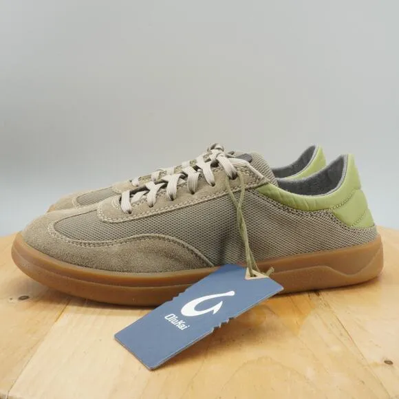 OluKai Punini Mens Size 10 Shoes Casual Comfort Sneakers Clay Lemon Grass NEW