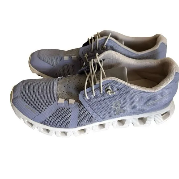 ON Cloud 5 Running Shoes Lightweight &amp; Breathable Nimbus Alloy Size 8.5 Womens