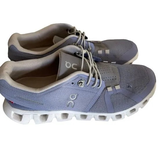 ON Cloud 5 Running Shoes Lightweight &amp; Breathable Nimbus Alloy Size 8.5 Womens
