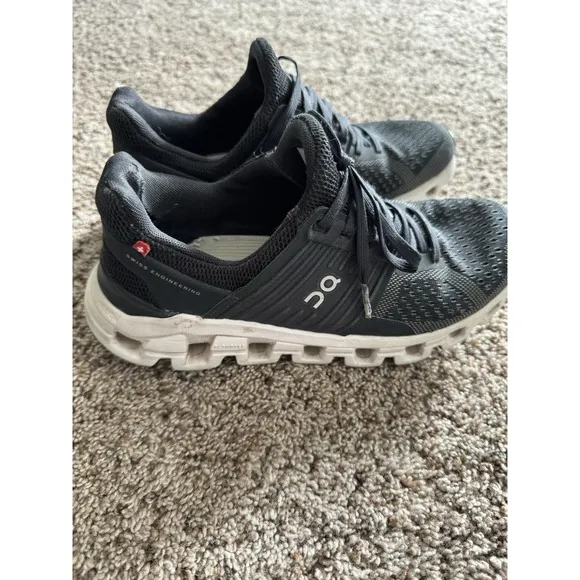 ON Cloud Cloudswift Black/ Rock Women's  Running Shoes Size 6.5