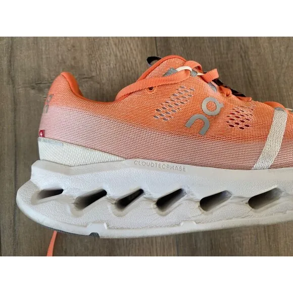 ON CLOUDSURFER Orange Mens 9 Running Athletic Shoes CLOUDTECPHASE