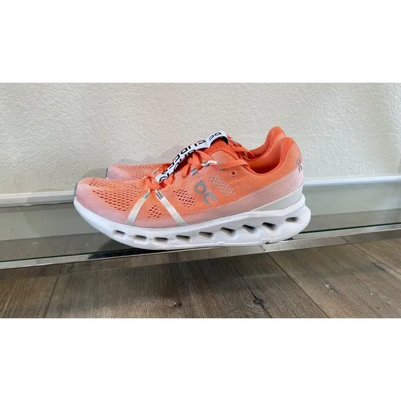 ON CLOUDSURFER Orange Mens 9 Running Athletic Shoes CLOUDTECPHASE