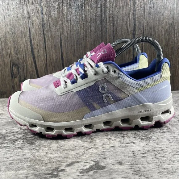 On Cloudvista Heather/Rhubarb Trail Running Shoes Sneakers Women's Size 9.5 US