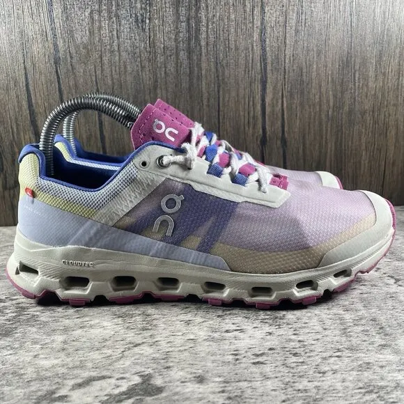 On Cloudvista Heather/Rhubarb Trail Running Shoes Sneakers Women's Size 9.5 US
