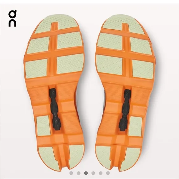 ON Men’s Cloudmonster Road Running Shoe 10.5 Eclipse Gray and Turmeric Orange
