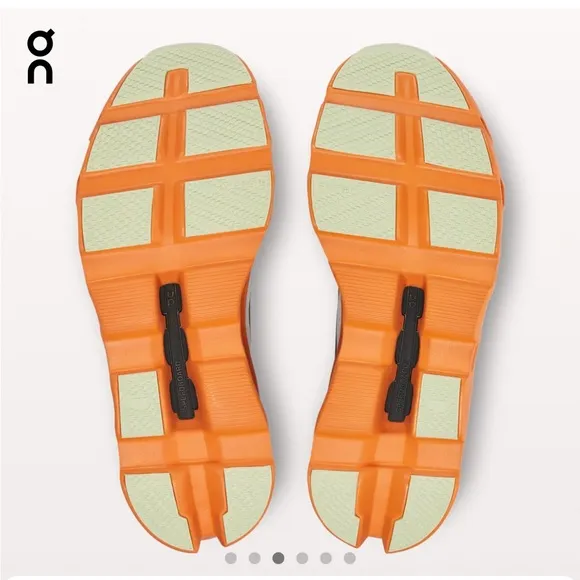 ON Men’s Cloudmonster Road Running Shoe 10.5 Eclipse Gray and Turmeric Orange